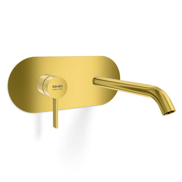 Смеситель для раковины Remer Metrica MC15WBDO, золото глянцевое
