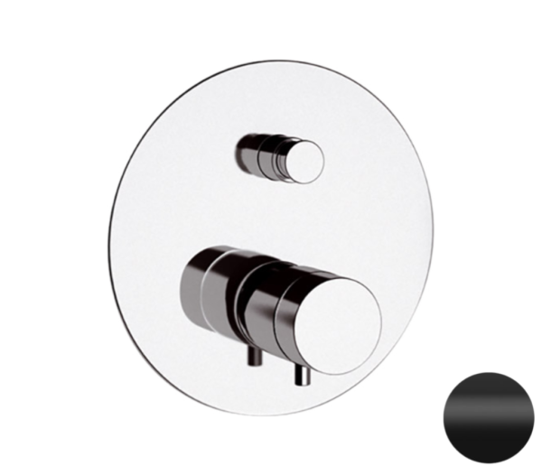 Смеситель термостатический для душа Remer Elegance NT09NO, черный матовый