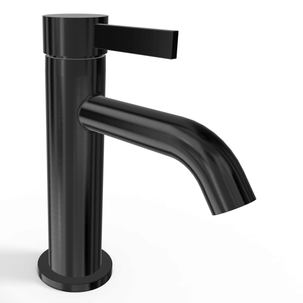 Смеситель для раковины Remer Metrica MC12GM, оружейная сталь PVD