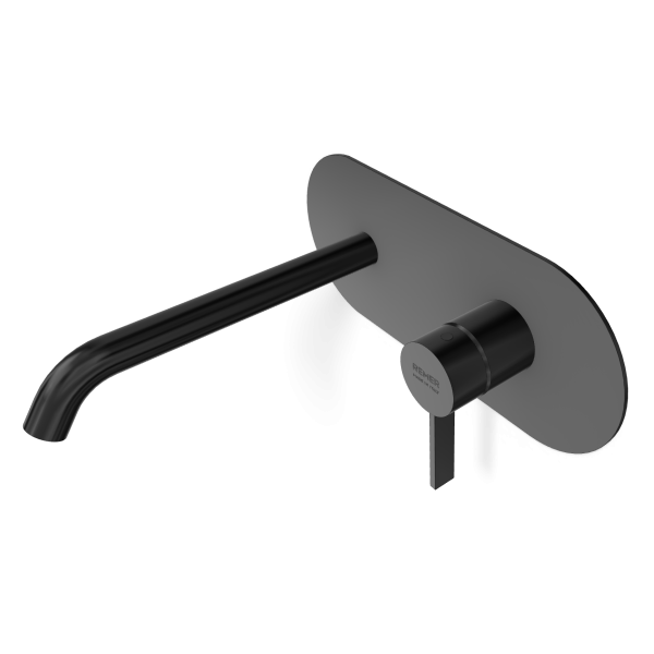 Смеситель для раковины Remer Metrica MC15LWBCFP, черный брашированный хром