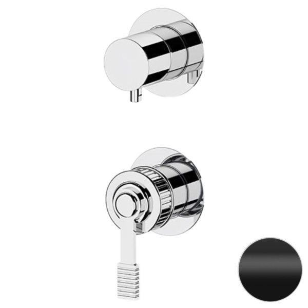 Смеситель для душа Remer Atelier AL93PWBNO, черный матовый