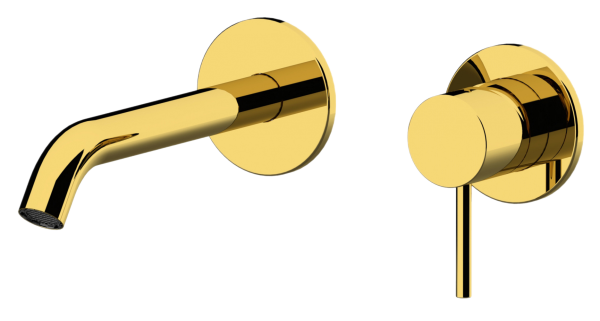 Смеситель для раковины Remer X Style X15PLWBDO, золото глянцевое