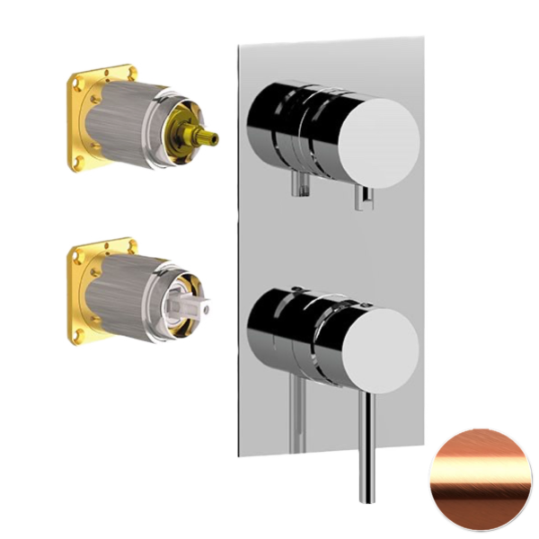 Смеситель для душа Remer X Style X93QKBRP, медь брашированная
