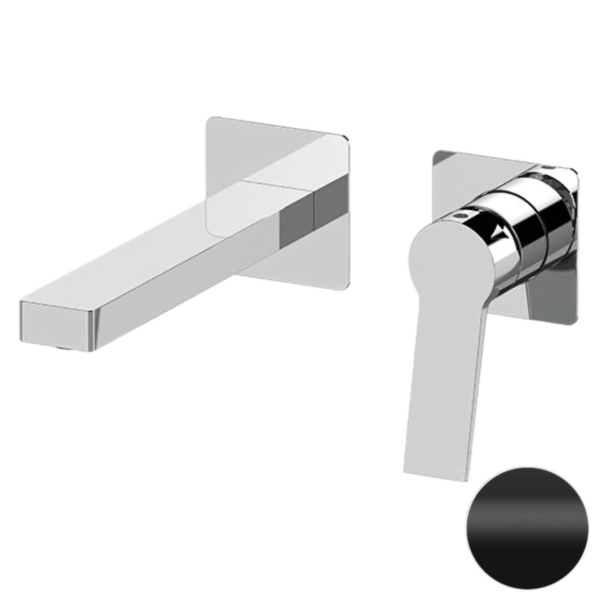 Смеситель для раковины Remer Slash SL15PNO, черный матовый