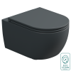 Чаша подвесного унитаза со смывом Eco Clean (торнадо) и креплением GSG Ceramic Design Like RULKWCSOEC028FI, Ebano Matt