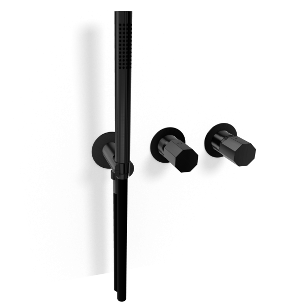 Смеситель для душа Remer Ottagono ON97D3PWBGM, оружейная сталь PVD