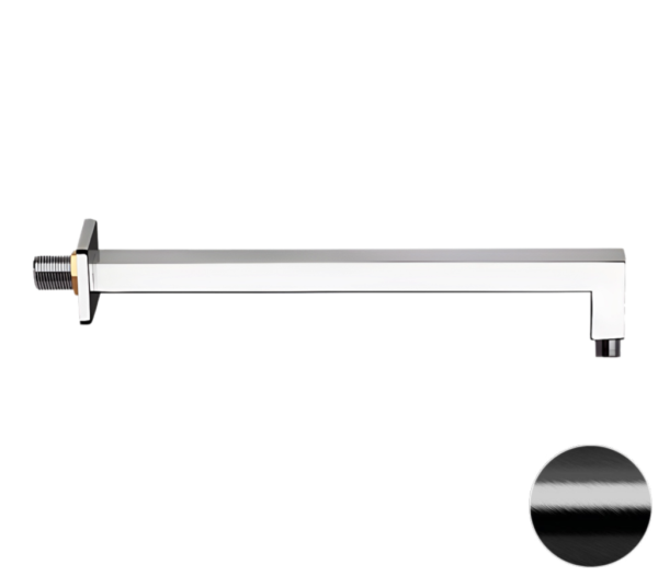 Кронштейн для верхнего душа 30 см Remer 348S30CFP, черный брашированный хром