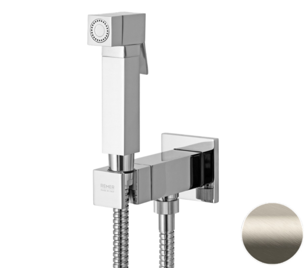 Гигиенический душ со смесителем Remer Absolute Q64XV, сталь