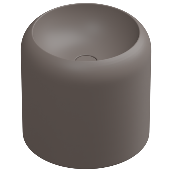 Раковина накладная 42 см GSG Ceramic Design Petra PELAVSECOLFS029, Tortora Matt