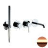 Смеситель для ванны Remer X Style X96S03ROXXRP, медь брашированная
