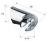 Держатель ручного душа Remer 339L