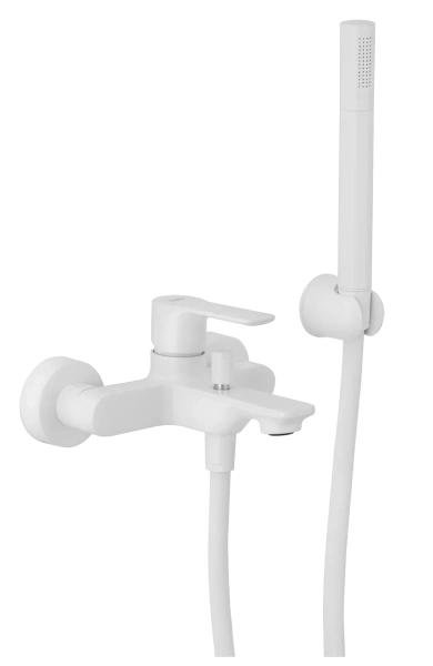 Смеситель для ванны Remer Energy EY02BO, белый матовый