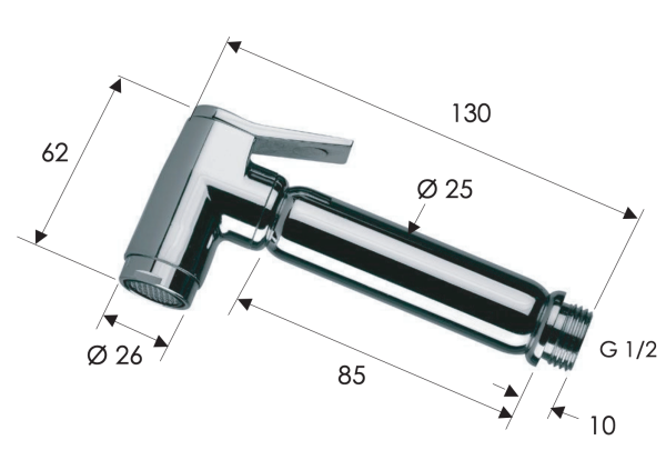 Гигиенический душ Remer 332OLADOX, золото глянцевое
