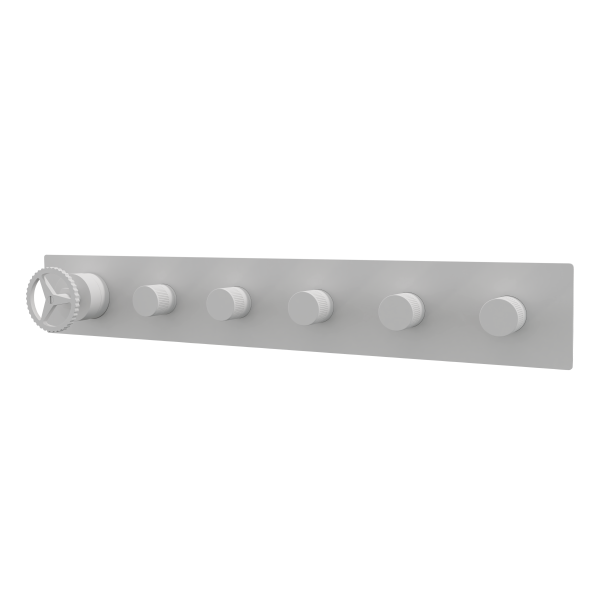 Смеситель для душа Remer Chrono CH98D5WBBO, белый матовый