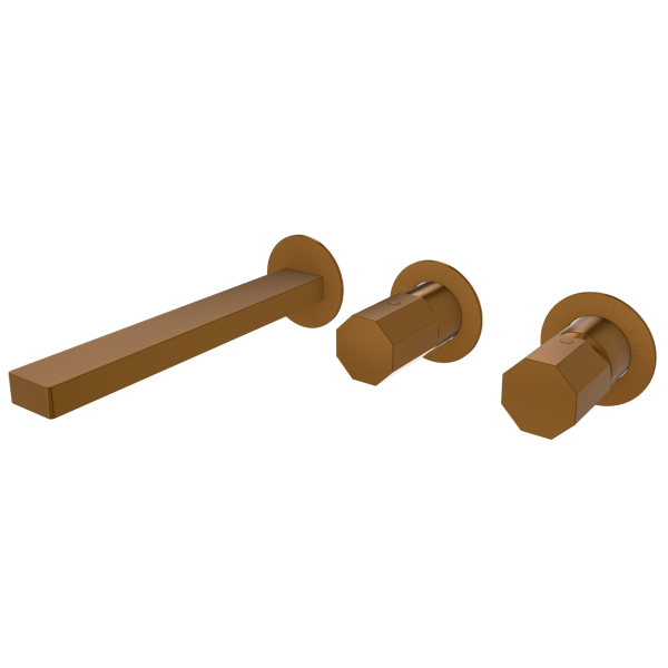 Смеситель для ванны Remer Ottagono ON54D3PWBCU, медь брашированная PVD