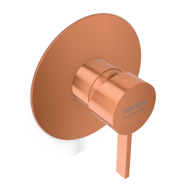 Смеситель для душа Remer Metrica MC30LRP, медь брашированная