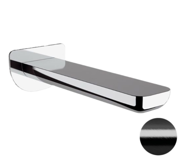 Излив настенный 18 см Remer Infinity 91ICFP, черный брашированный хром