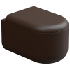 Чаша подвесного унитаза Eco Clean (торнадо) GSG Ceramic Design Petra PEWCSOEC035, Cacao Matt