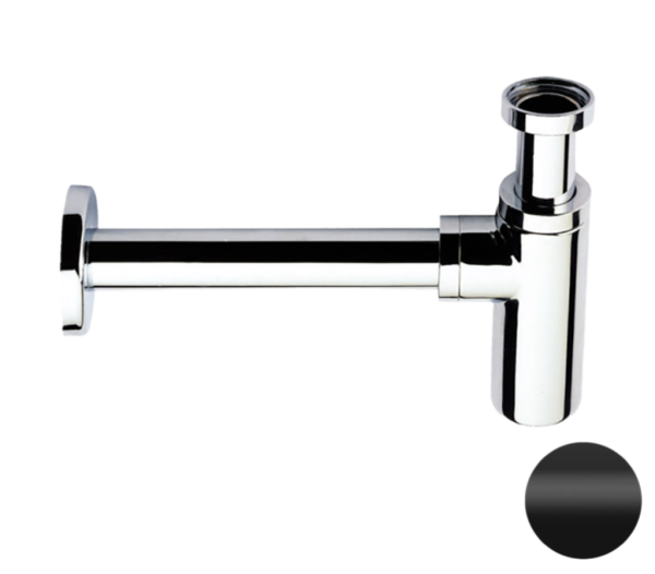 Сифон 1”1/4 Remer 958LNO, черный матовый