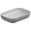 Раковина накладная биколор 60x42 см GSG Ceramic Design Easy EALAVRE60BI000/033, White/Perla Matt