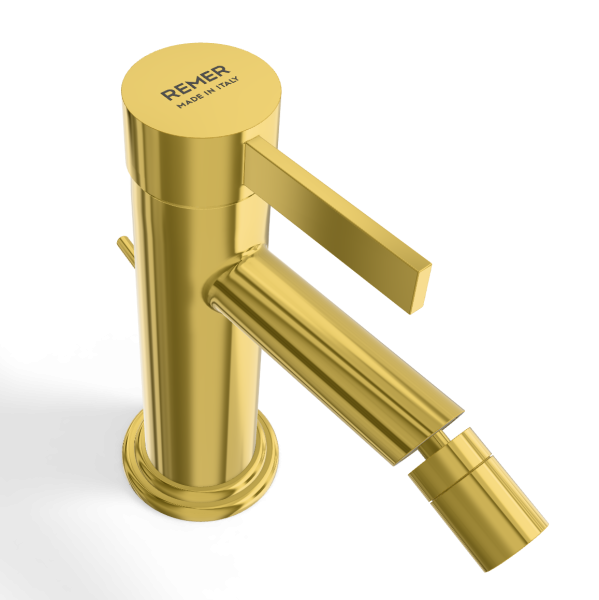 Смеситель для биде Remer Metrica MC20DO, золото глянцевое