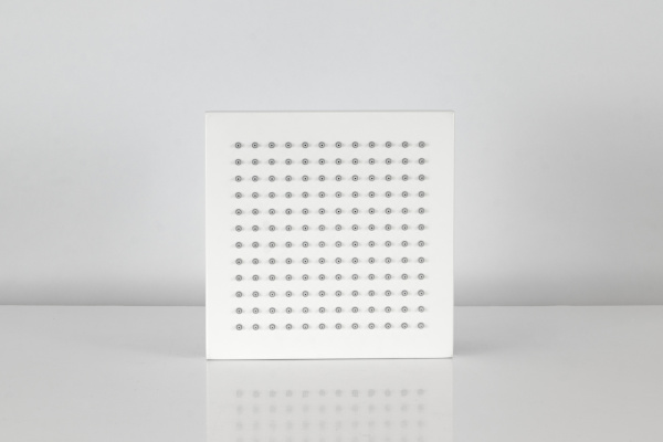 Верхний душ с шарнирным соединением 20 см Remer 359SSBOX, белый матовый