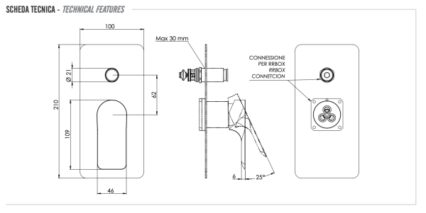 Смеситель для душа Remer Infinity I09KB