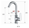 Смеситель для кухни Remer Vanity V72C