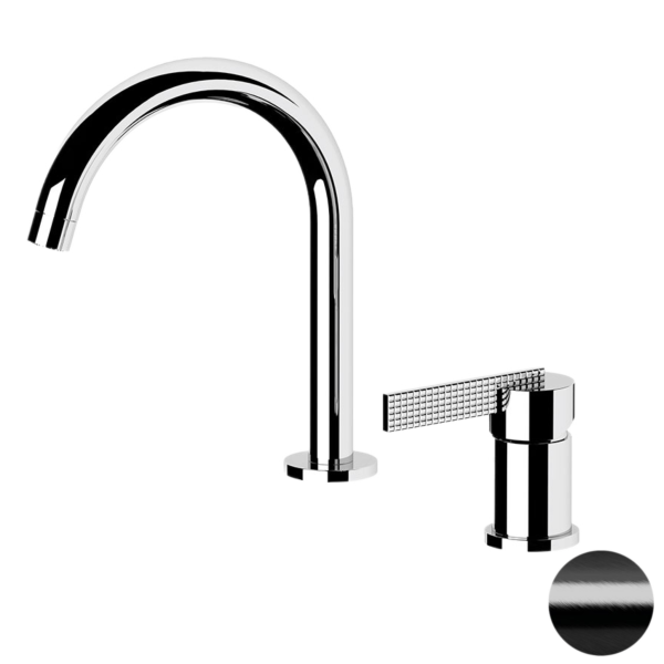 Смеситель для раковины Daniel Club ANC655FZ, черный брашированный хром