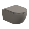 Чаша подвесного унитаза биколор со смывом Eco Clean (торнадо) и креплением GSG Ceramic Design Like RULKWCSOECBI000/030FI,White/Cashmere Mat