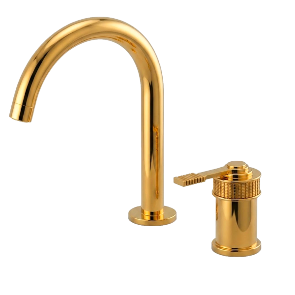 Смеситель для раковины Remer Atelier AL57LGP, золото глянцевое PVD