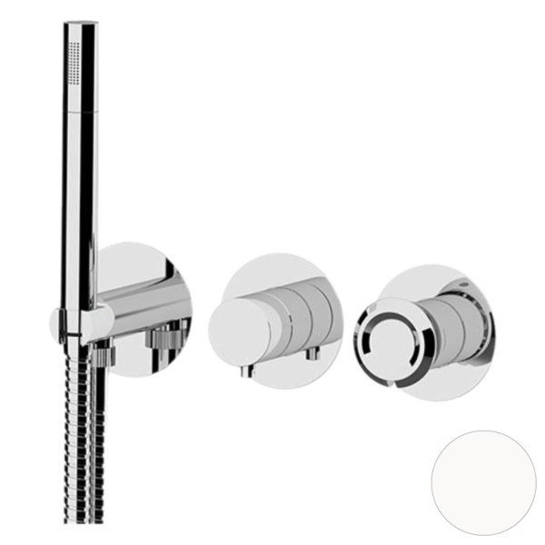 Смеситель для душа Remer Element ET97D3PBO, белый матовый