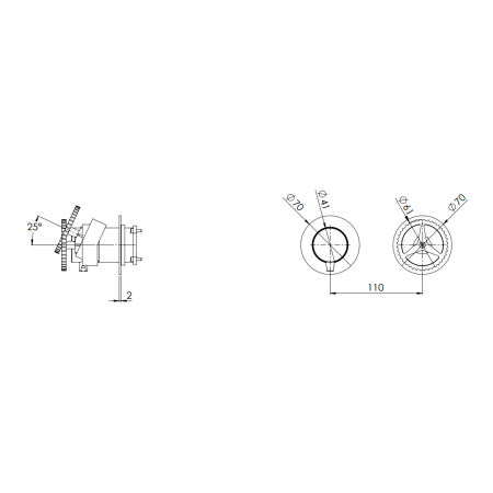 Смеситель для душа Remer Chrono CH92ZPWBBG, золото брашированное
