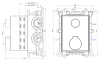 Скрытая часть на 2 выхода Remer Thermobox RRBOX99D2