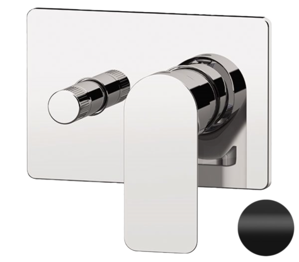 Смеситель для душа Remer Infinity I09HRGNO, черный матовый