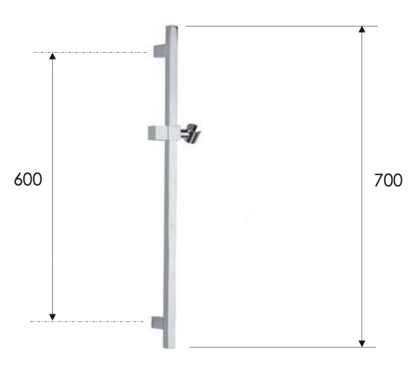 Душевая стойка 70 см Remer 317SXV, сталь