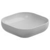 Раковина накладная 45 см GSG Ceramic Design Easy EALAVQU45000, белый глянцевый