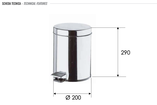 Ведро 5 литров Remer RB502CR