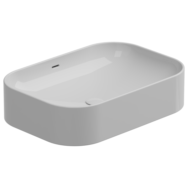 Раковина накладная 60x42 см GSG Ceramic Design Easy EALAVTP60000, белый глянцевый