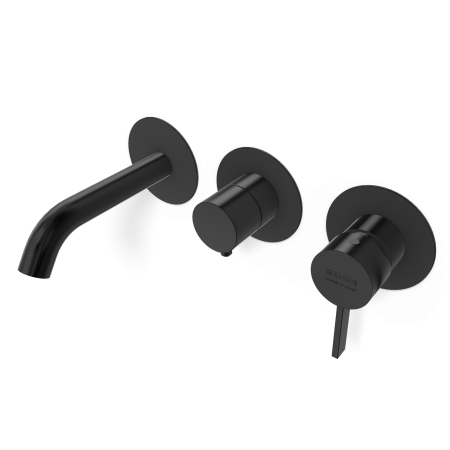 Смеситель для ванны Remer Metrica MC54D3PWBCFP, черный брашированный хром