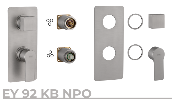 Смеситель для душа Remer Energy EY92KBNPO, никель матовый брашированный