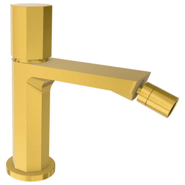 Смеситель для биде Remer Ottagono ON20CCBG, золото брашированное