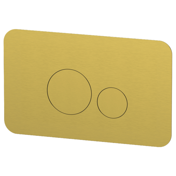 Кнопка смыва Remer RB810BG, золото брашированное