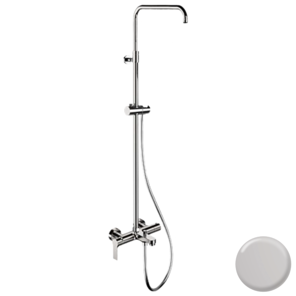 Душевая система с изливом Remer Energy EY34ASSDBO, белый матовый