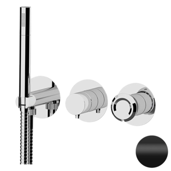 Смеситель для душа Remer Element ET97D3PNO, черный матовый