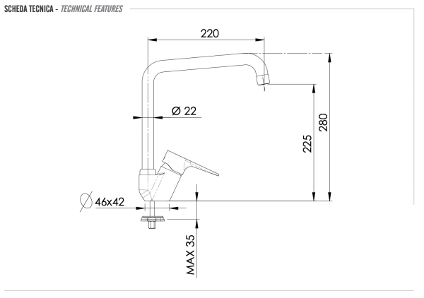 Смеситель для кухни Remer Winner W42U