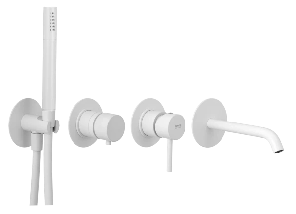 Смеситель для ванны Remer X Style X96S03ROXXBO, белый матовый