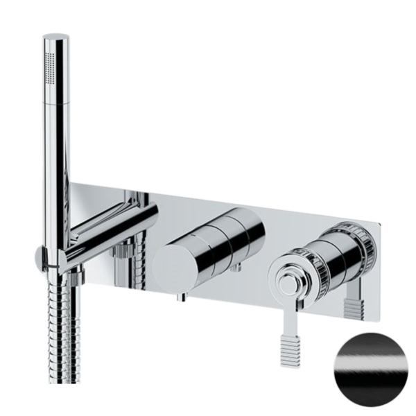 Смеситель для душа Remer Atelier AL97D2WBCFP, черный брашированный хром