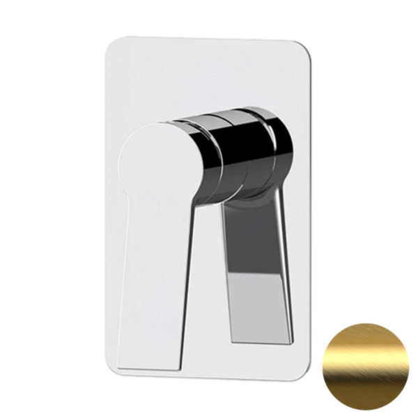 Смеситель для душа Remer Slash SL30LBG, золото брашированное