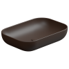 Раковина накладная 60x42 см GSG Ceramic Design Easy EALAVRE60035, Cacao Matt